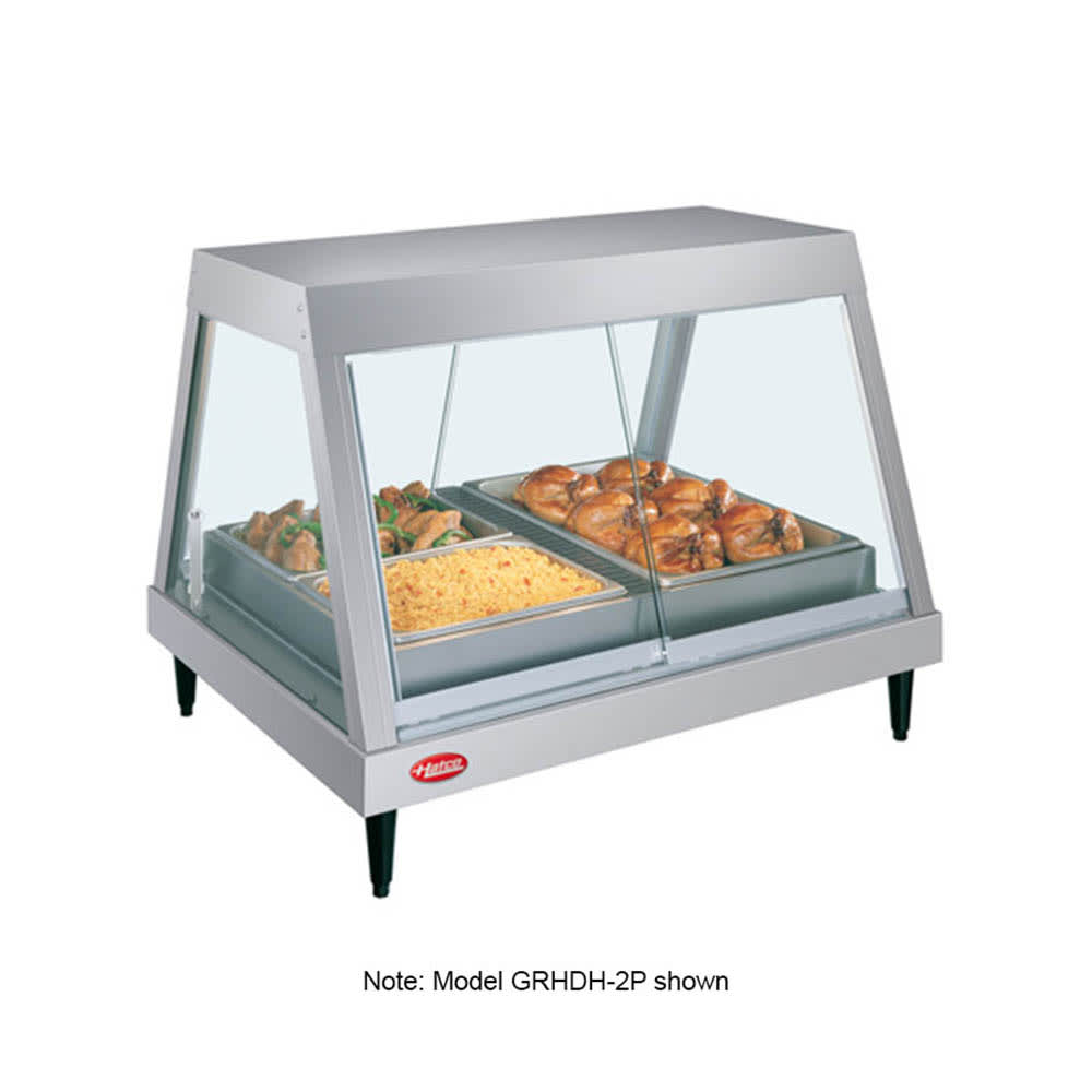 Hatco GRHDH-2PD 32 1/2" Full Service Countertop Heated Display Case  - (2) Shelves, 120v