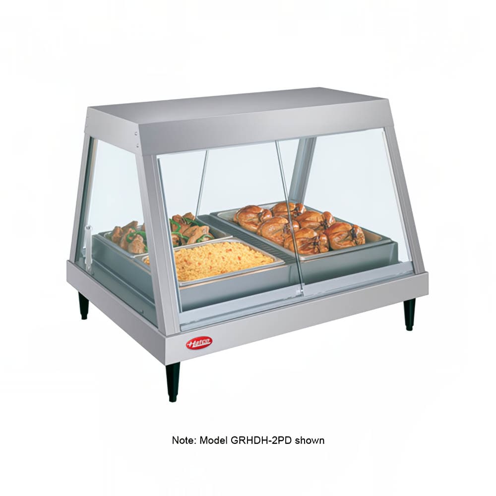 Hatco GRHDH-4P 58 1/2" Full Service Countertop Heated Display Case  - (1) Shelf, 120v