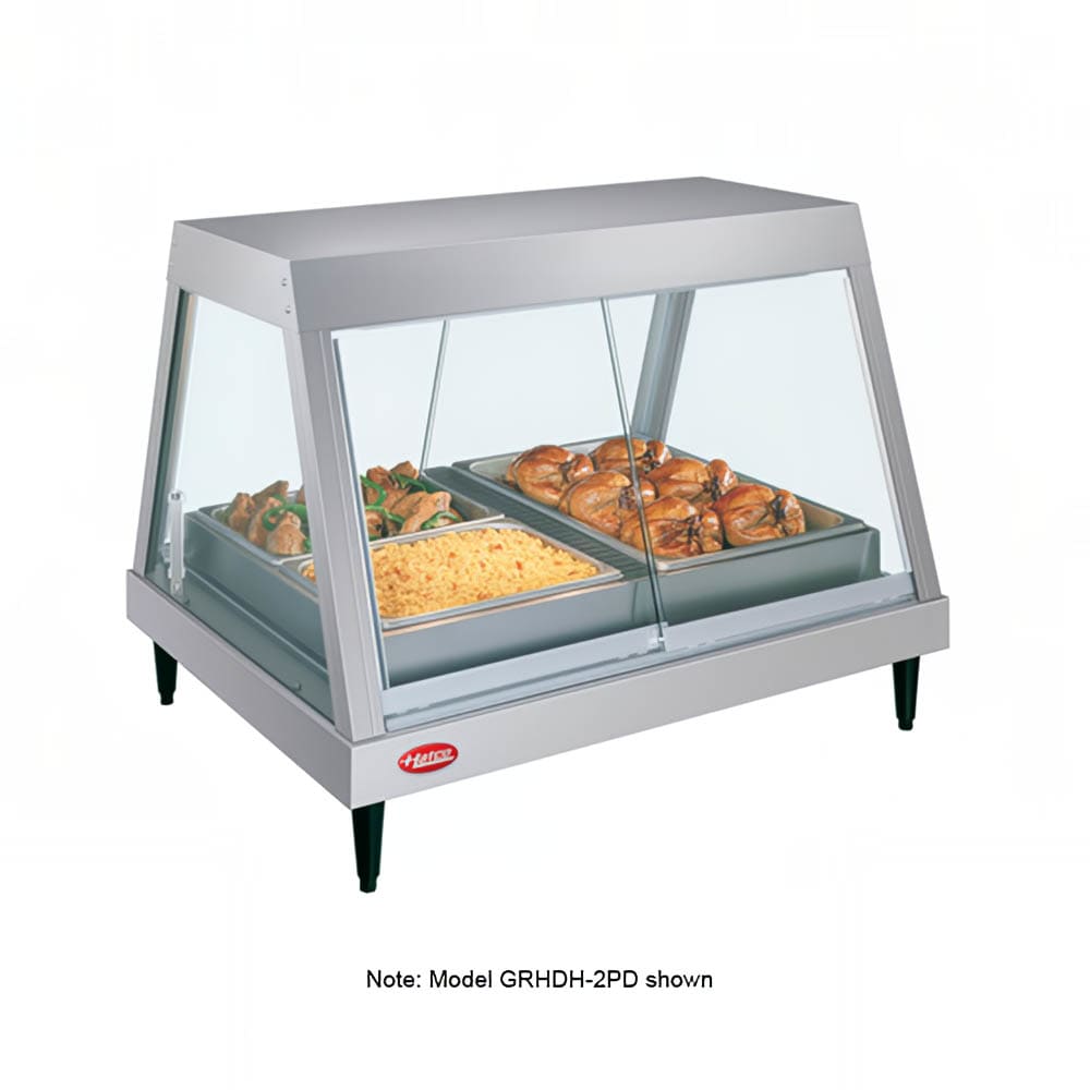 Hatco GRHDH-4P 58 1/2" Full Service Countertop Heated Display Case  - (1) Shelf, 240v/1ph