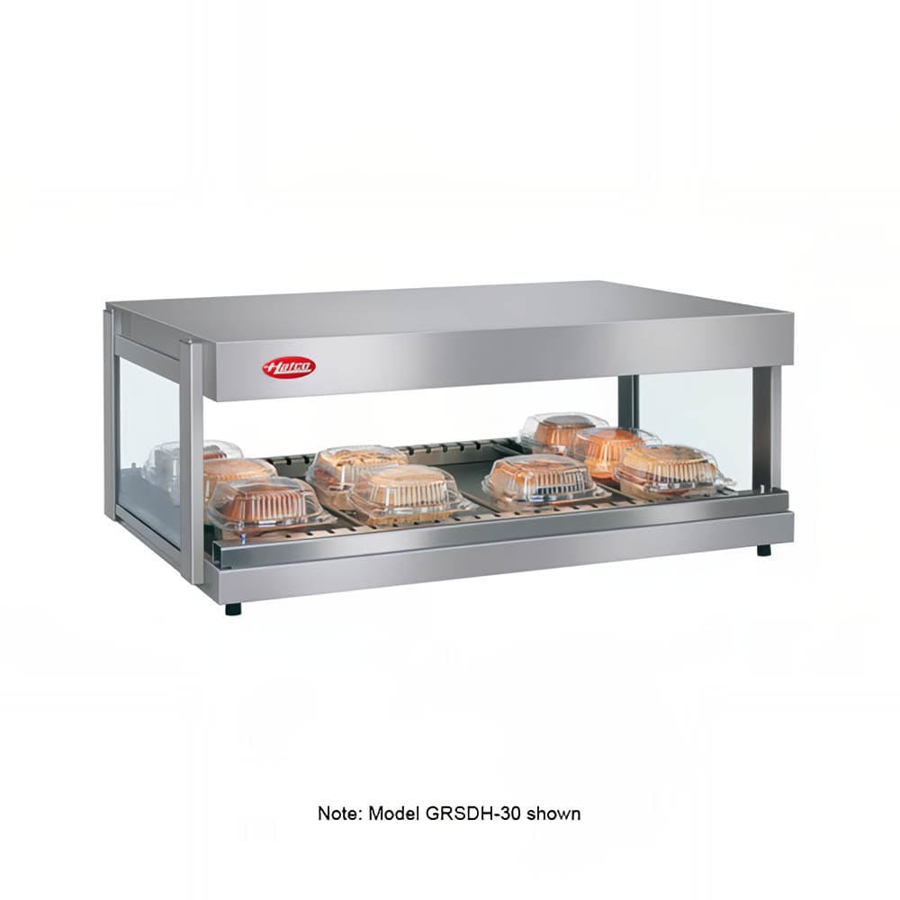Hatco GRSDH-24 24" Self Service Countertop Heated Display Shelf - (1) Shelf, 120v