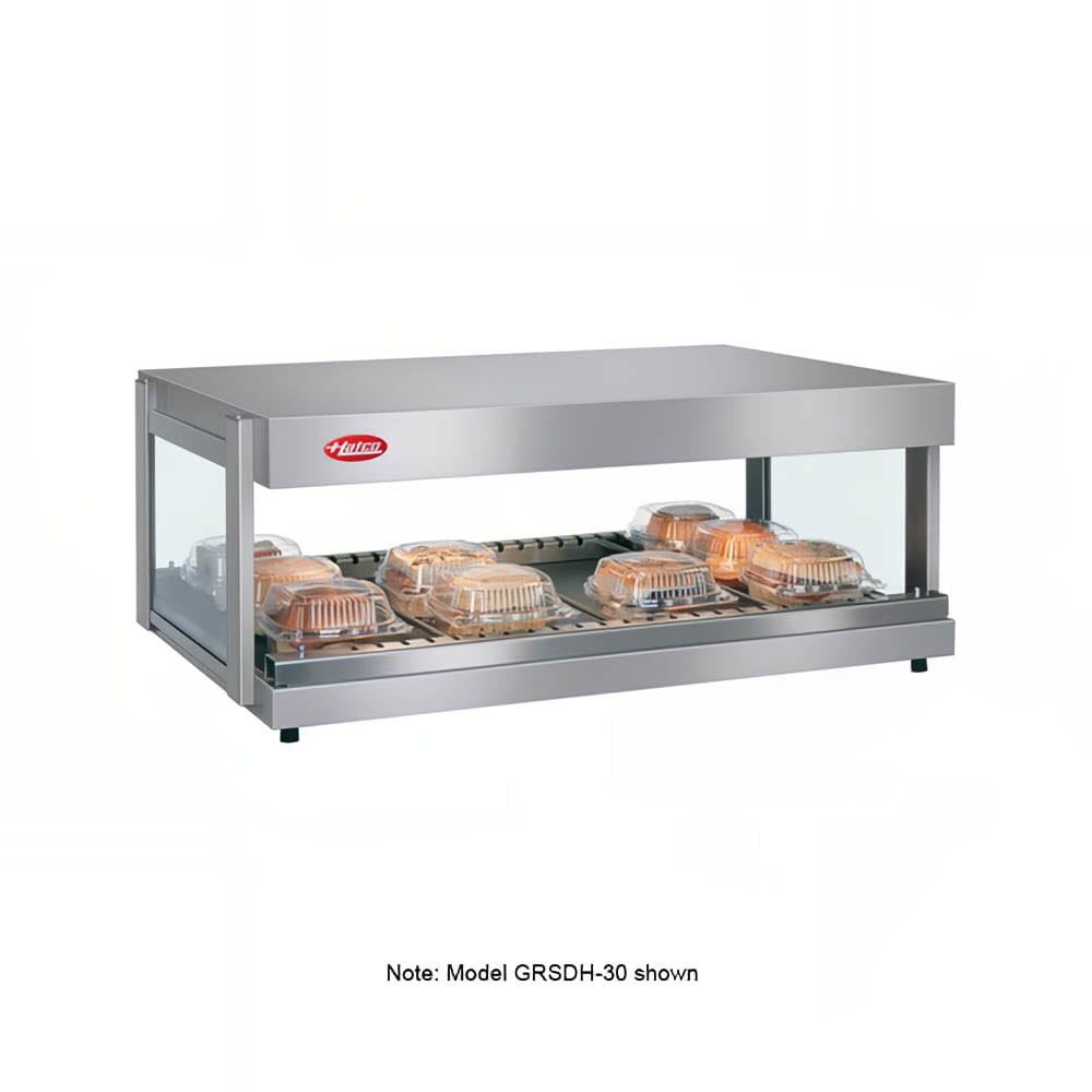 Hatco GRSDH-30 30" Self Service Countertop Heated Display Shelf - (1) Shelf, 120v