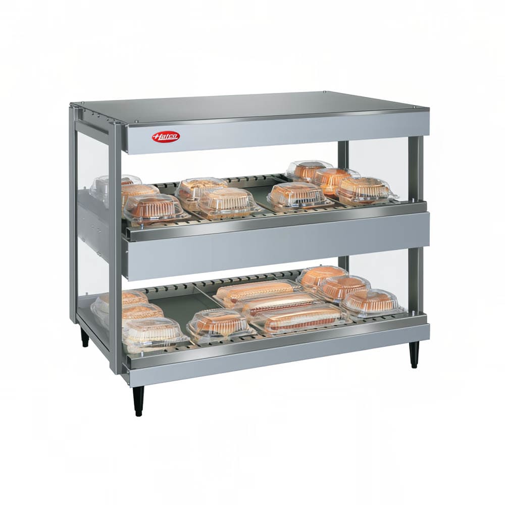 Hatco GRSDH-30D 30" Self Service Countertop Heated Display Shelf - (2) Shelves, 120v
