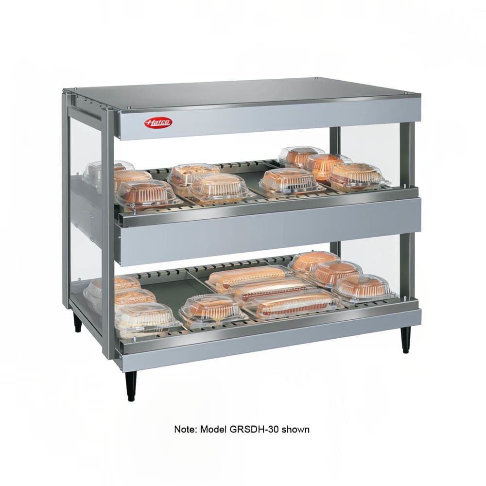 Hatco GRSDH-41D 41" Self Service Countertop Heated Display Shelf - (2) Shelves, 120v