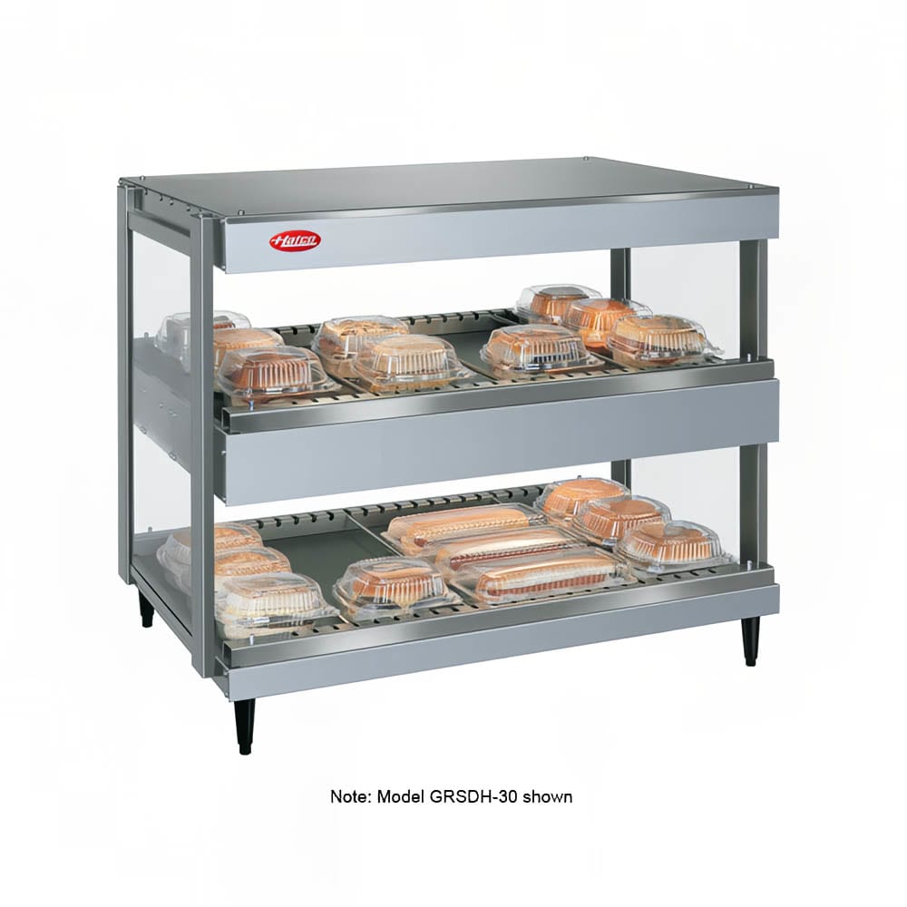 Hatco GRSDH-60D 60" Self Service Countertop Heated Display Shelf - (2) Shelves, 120/208v/1ph