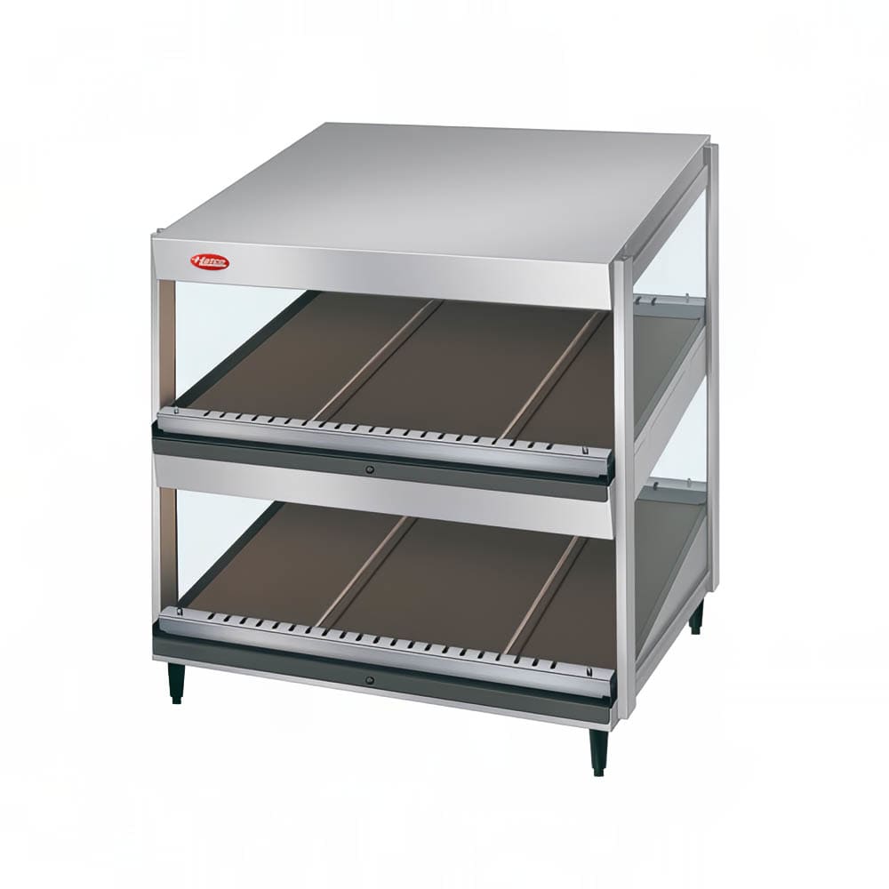 Hatco GRSDS-24D 24" Self Service Countertop Heated Display Shelf - (2) Shelves, 120v