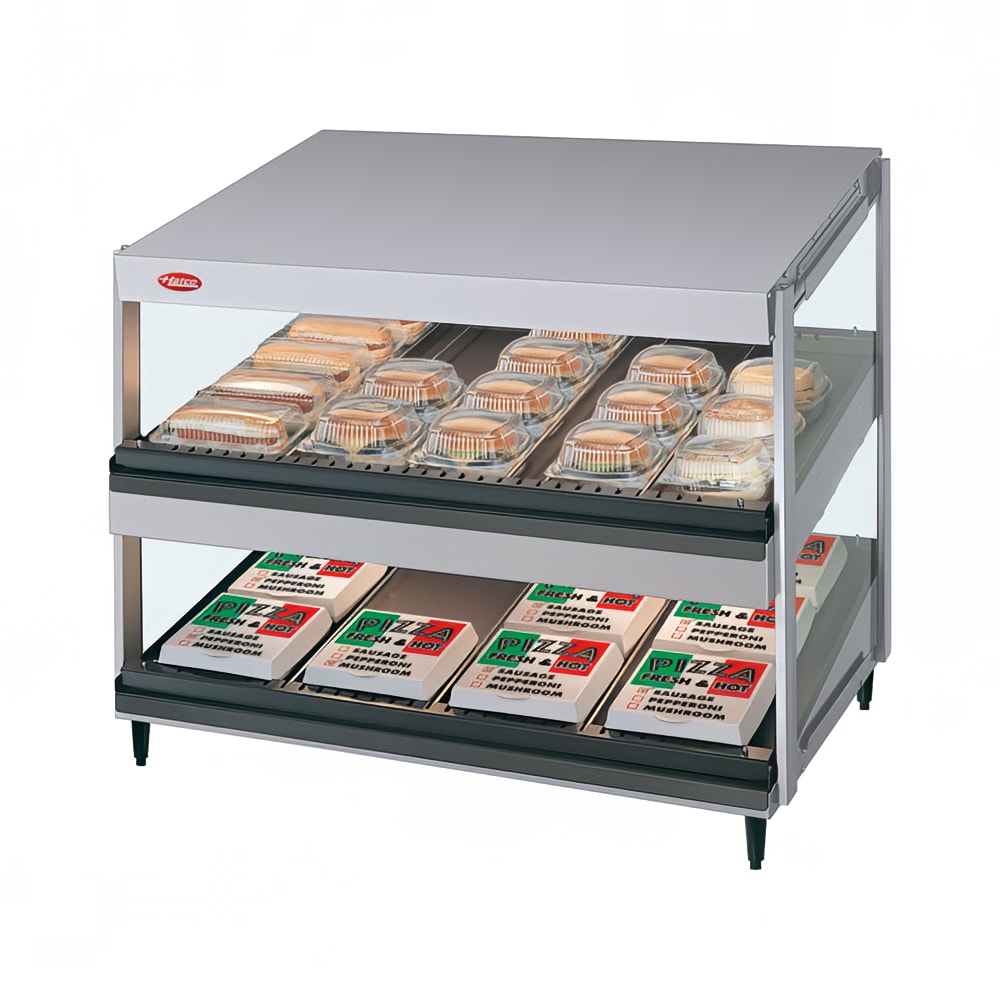 Hatco GRSDS-36D 36" Self Service Countertop Heated Display Shelf - (2) Shelves, 120v