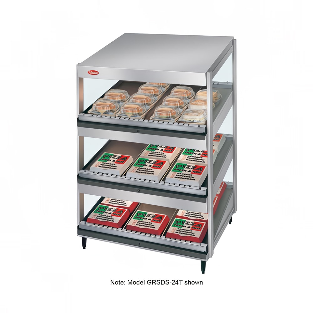 Hatco GRSDS-36T 36" Self Service Countertop Heated Display Shelf - (3) Shelves, 120v