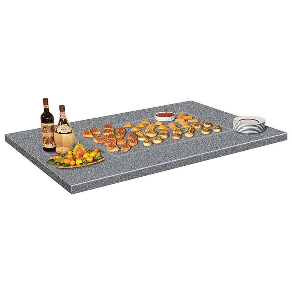 Hatco GRSSB-6018 61 5/8" Built In Heated Stone Shelf, Gray Granite Stone, 120 V