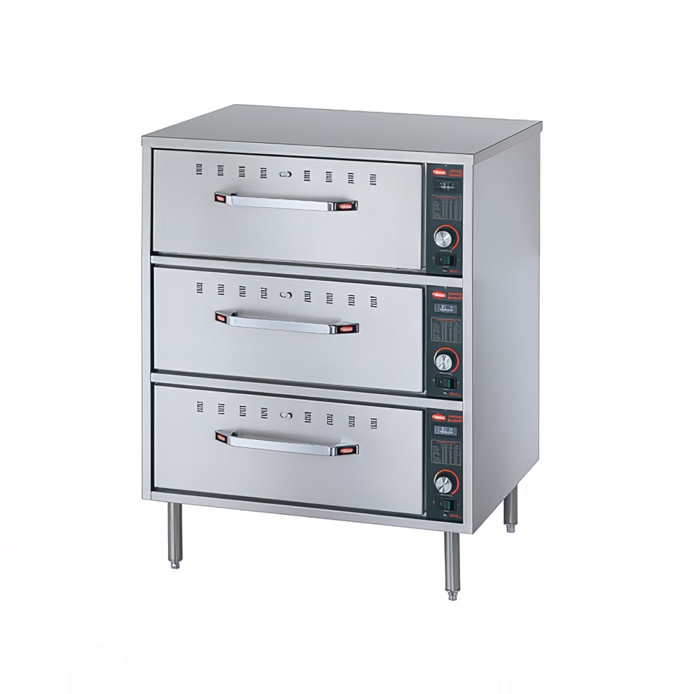 Hatco HDW-3 29.5"W Freestanding Warming Drawer w/ (3) 21.5" Compartments, 120v