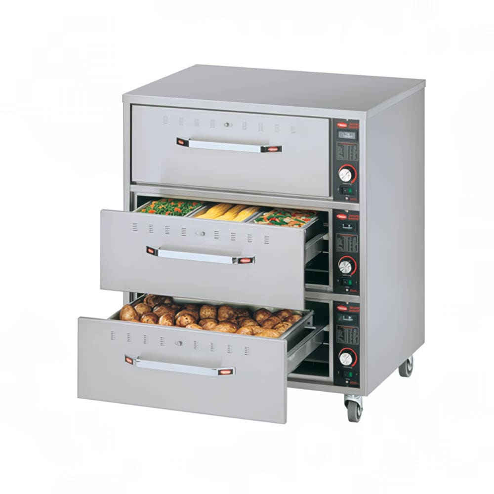 Hatco HDW-3 29.5"W Freestanding Warming Drawer w/ (3) 21.5" Compartments, 208v/1ph
