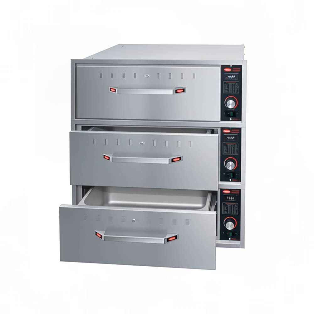 Hatco HDW-3BN 19.5"W Built In Warming Drawer w/ (3) 13" Compartments, 120v