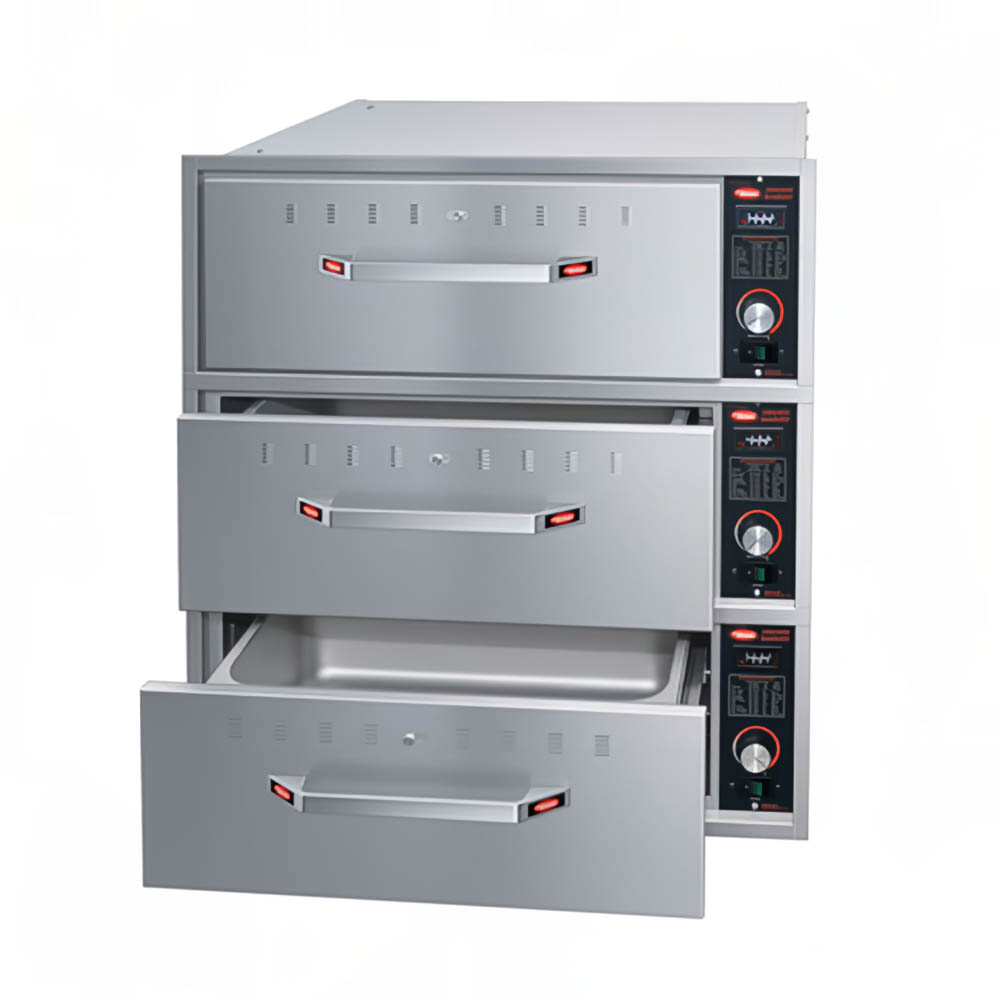 Hatco HDW-3BN 19.5"W Built In Warming Drawer w/ (3) 13" Compartments, 208v/1ph