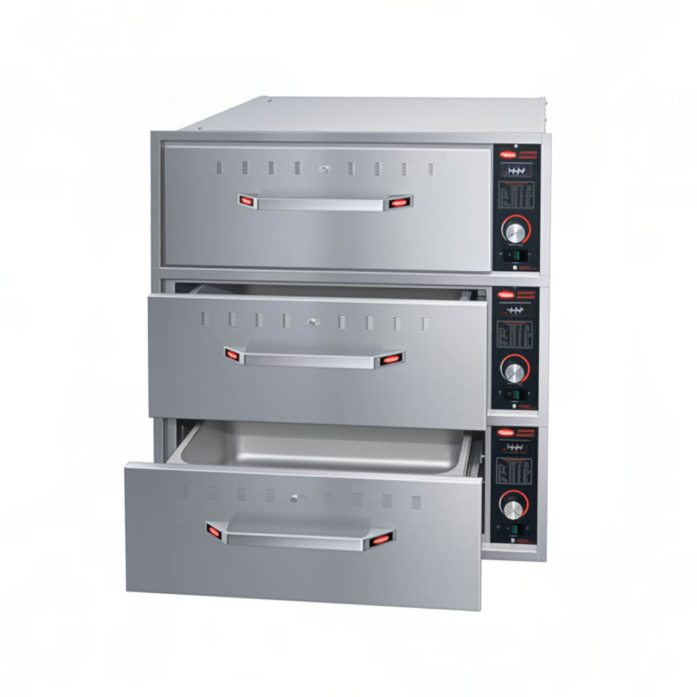Hatco HDW-3BN 19.5"W Built In Warming Drawer w/ (3) 13" Compartments, 240v/1ph