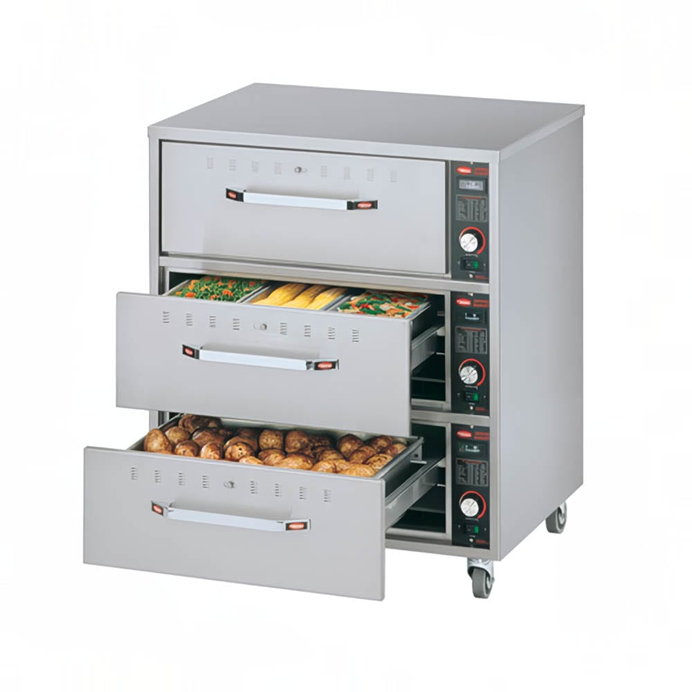 Hatco HDW-3N 20.88"W Freestanding Warming Drawer w/ (3) 13" Compartments, 208v/1ph