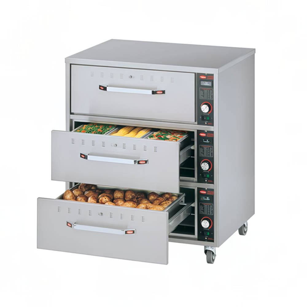 Hatco HDW-3N 20.88"W Freestanding Warming Drawer w/ (3) 13" Compartments, 240v