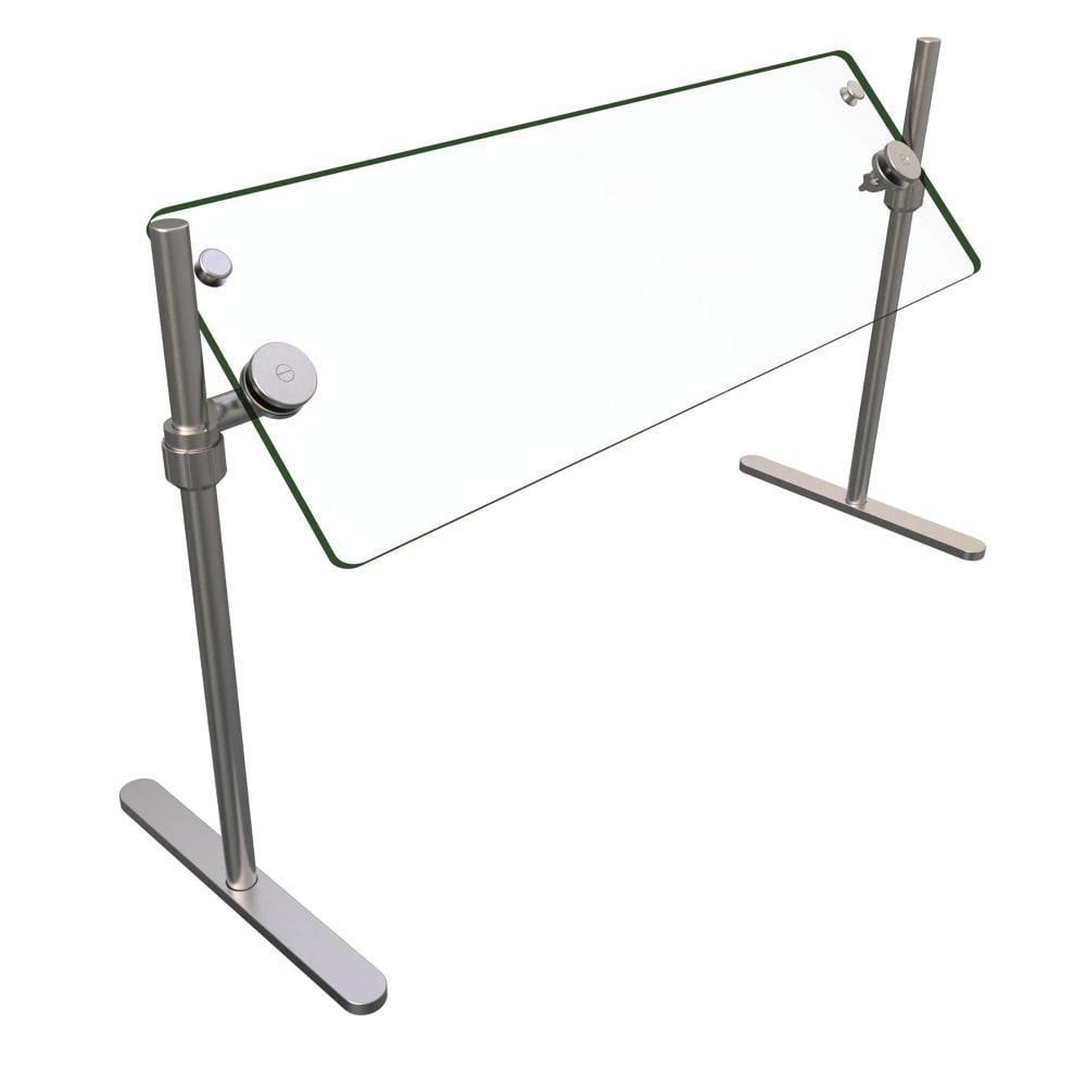 Hatco ORBIT720-36 36" Portable Food Shield - Free-Standing, Glass/Stainless Steel