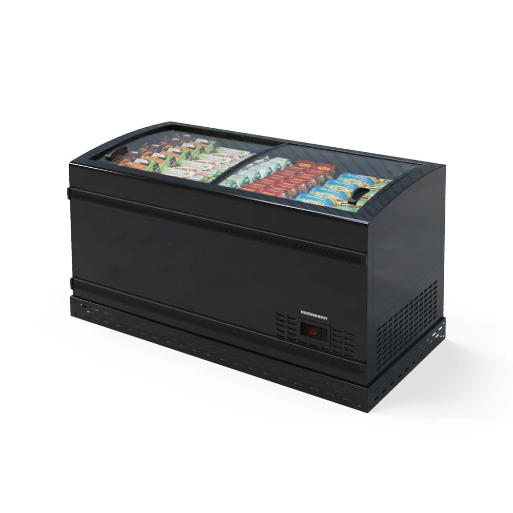 Hussmann BNKR1700A 66 7/8" Arch Series Stand Alone Chest Freezer - Black, 120v