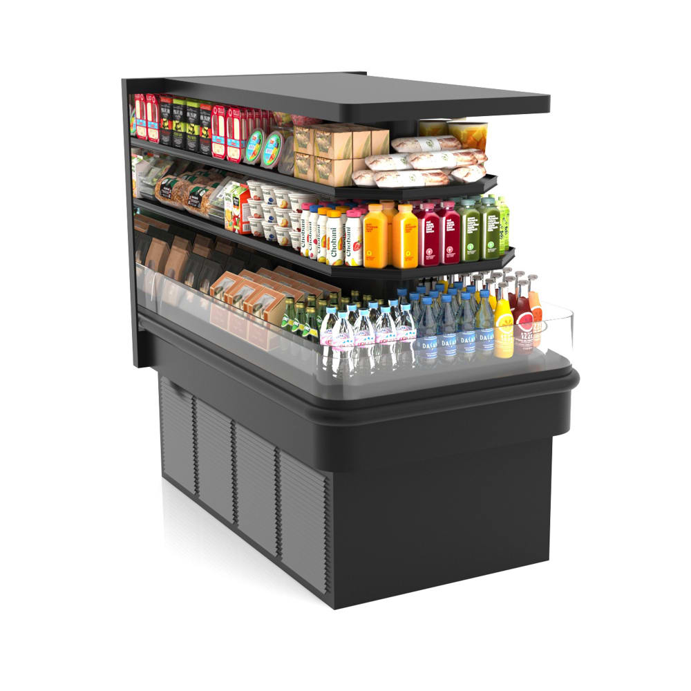 Hussmann TYA3ECRC3X45ES 54" Horizontal Island Open Air Cooler w/ (3) Levels, 208v