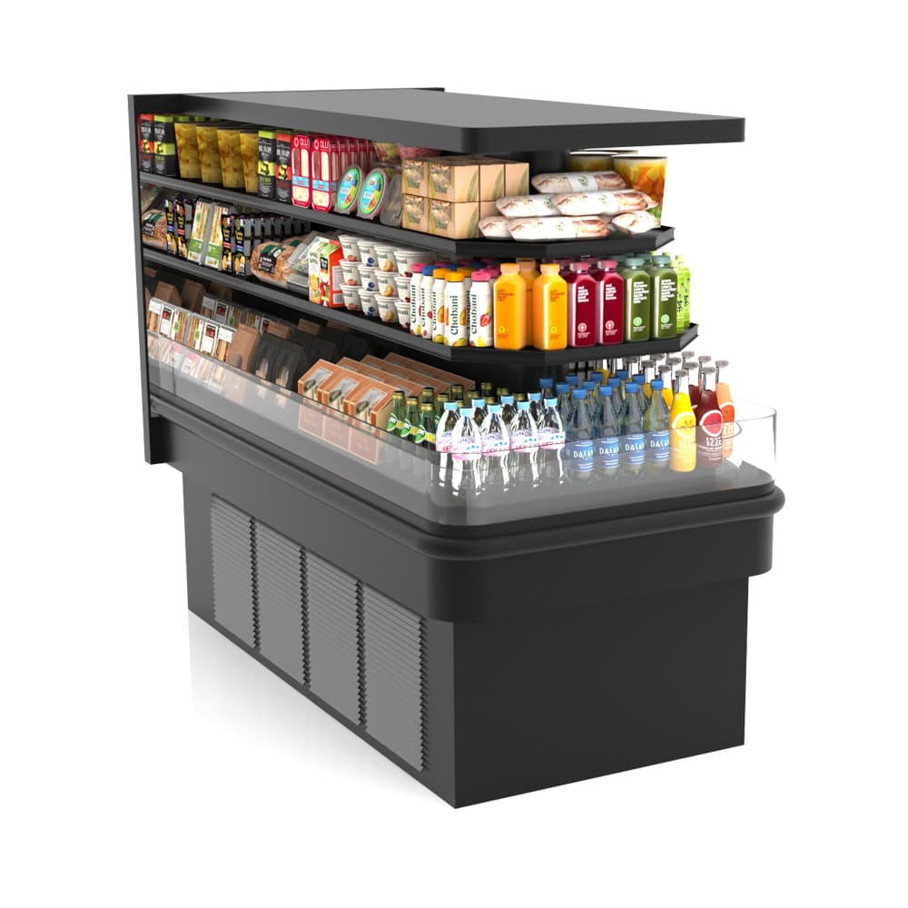 Hussmann TYA3ECRC3X55ES 68" Horizontal Island Open Air Cooler w/ (3) Levels, 208v