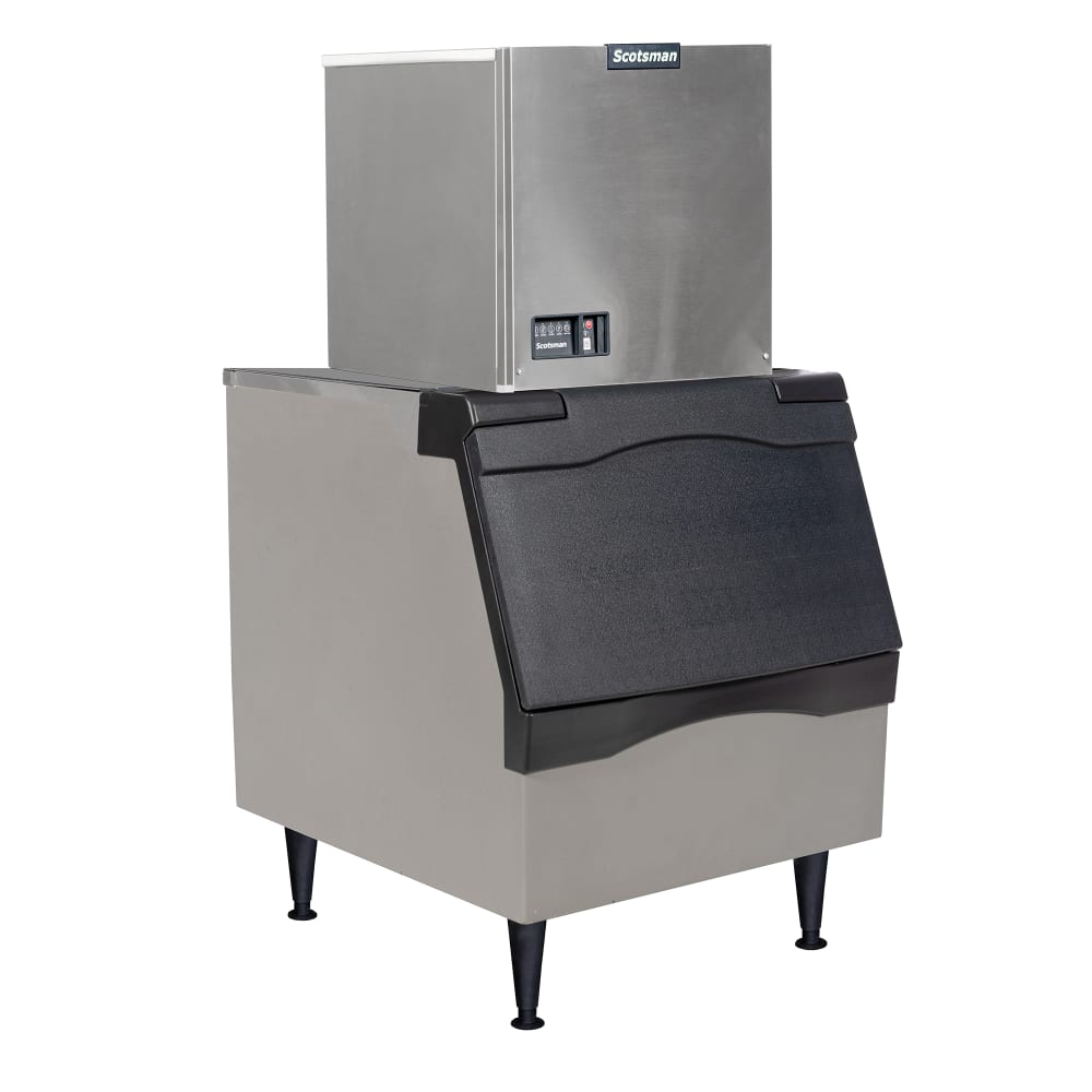 Scotsman MC0322MW-1/B330P/KBT27 366 lb Prodigy ELITE® Full Cube Ice Machine w/ Bin - 344 lb Storage, Water Cooled, 115v