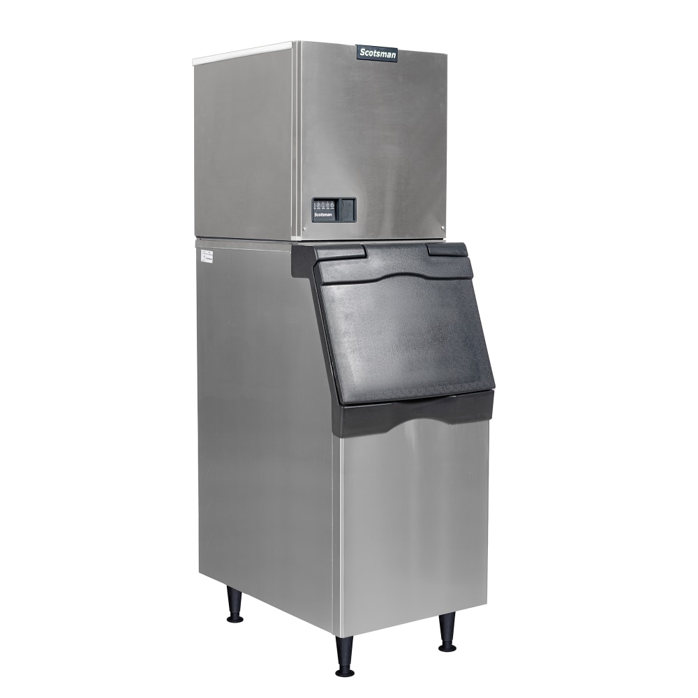 Scotsman MC0522SW-1/B322S 480 lb Prodigy ELITE® Half Cube Ice Machine w/ Bin - 370 lb Storage, Water Cooled, 115v
