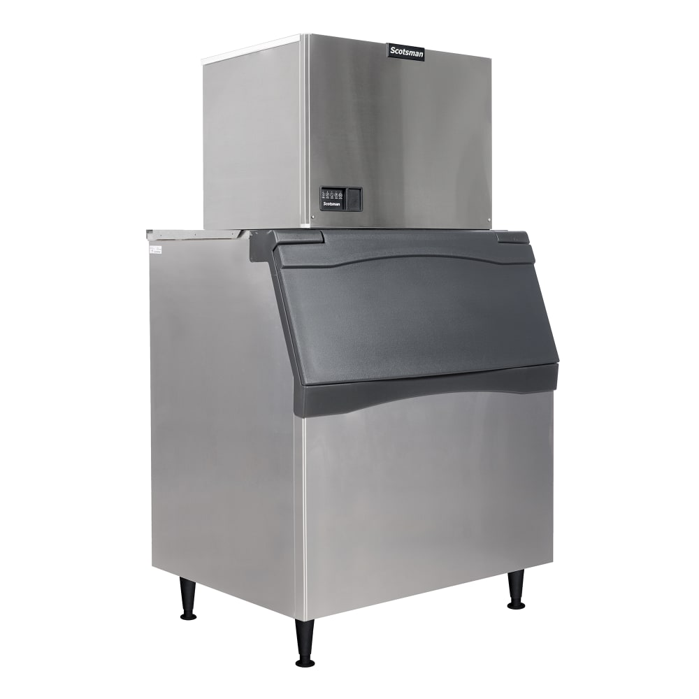 Scotsman MC0530MW-1/B842S/KBT29 500 lb Prodigy ELITE® Full Cube Ice Machine w/ Bin - 778 lb Storage, Water Cooled, 115v