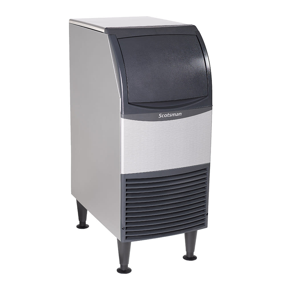 Scotsman CU0715MAX-1 15"W Full Cube Undercounter Ice Machine - 80 lbs/day, Air Cooled, Gravity Drain, 115v