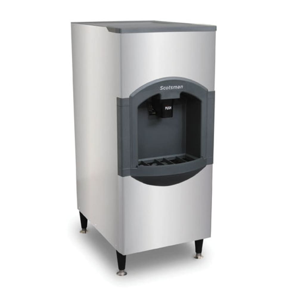 Scotsman HD22B-1 Floor Model Cube Ice Dispenser - 120 lb Storage, Bucket Fill, 115v