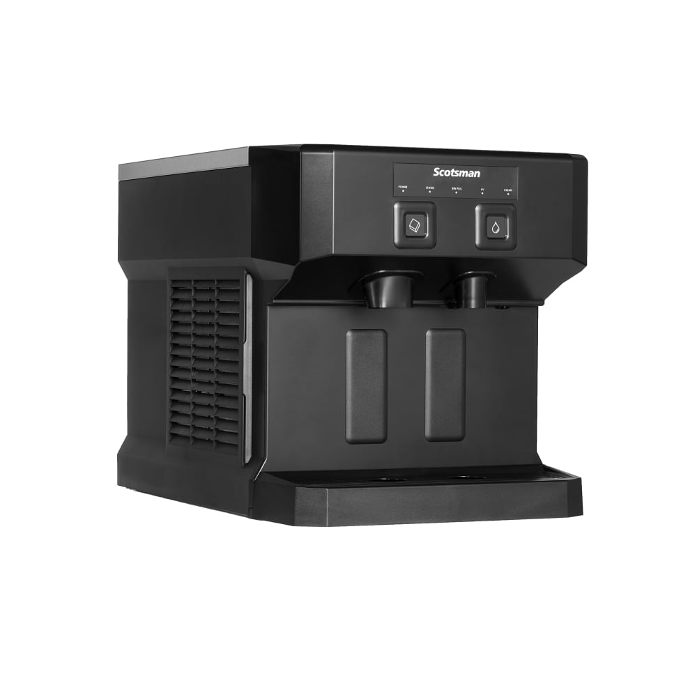 Scotsman HID207ABX-1 196 lb Countertop Water & Nugget Ice Dispenser - 7 lb Storage, Cup Fill, Push-Button Dispense, 115v