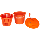 Dynamic E007 SDMINISC SD MINI Manual Salad Spinner - 1 1/4 gal Capacity, Dries 2 Heads of Lettuce thumbnail 2