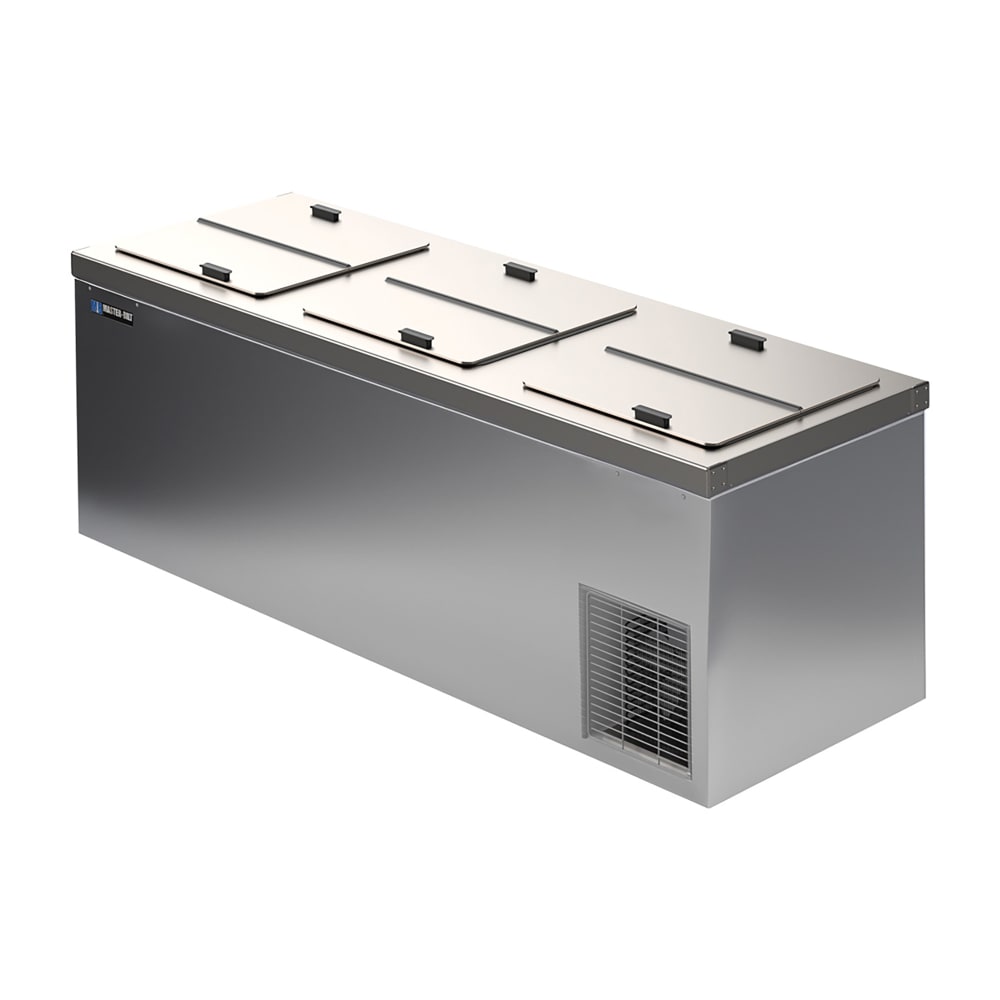 Master-Bilt DC-12DSE 84 5/8" Stand Alone Ice Cream Dipping Cabinet w/ 33 Tub Capacity - Stainless, 115v