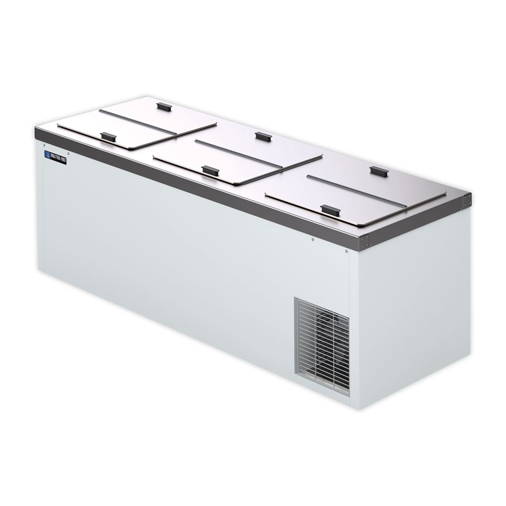 Master-Bilt DC-12D 84 5/8" Stand Alone Ice Cream Dipping Cabinet w/ 33 Tub Capacity - White, 115v