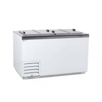 Master-Bilt DC-8D 54" Stand Alone Ice Cream Dipping Cabinet w/ 19 Tub Capacity - White, 115v thumbnail 2