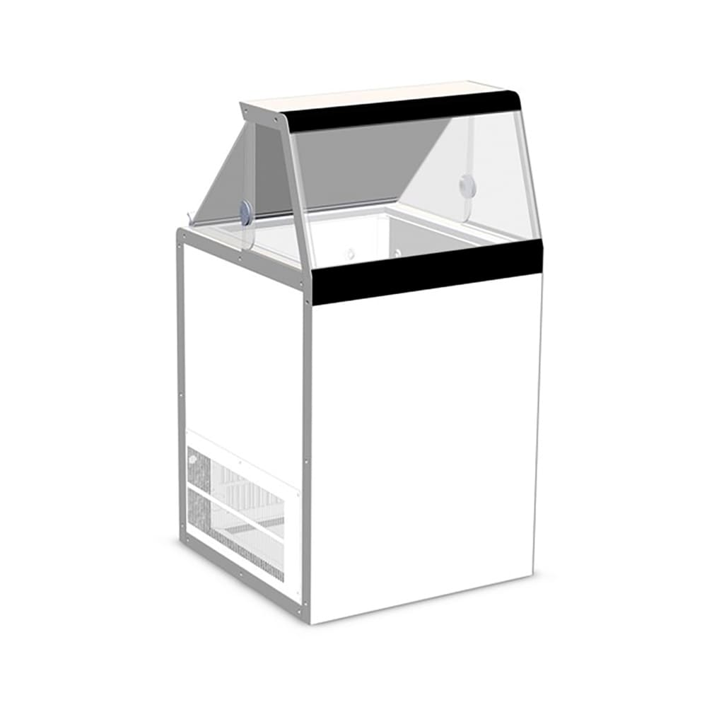 Master-Bilt DD-26 27 1/4" Stand Alone Ice Cream Dipping Cabinet w/ 4 Tub Capacity - White, 115v