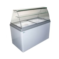 Master-Bilt DD-26L 27 1/4" Low Glass Stand Alone Ice Cream Dipping Cabinet w/ 4 Tub Capacity - White, 115v thumbnail 2