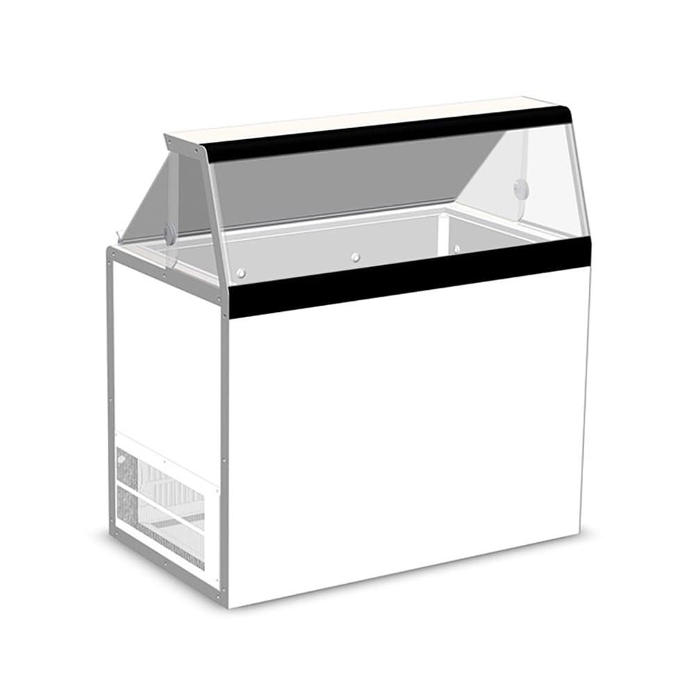 Master-Bilt DD-46 48 1/4" Stand Alone Ice Cream Dipping Cabinet w/ 12 Tub Capacity - White, 115v