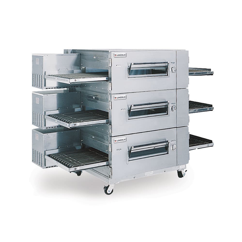 Lincoln 1600-3E 73" Electric Low Profile Triple Impinger Conveyor Oven - 208v/3ph