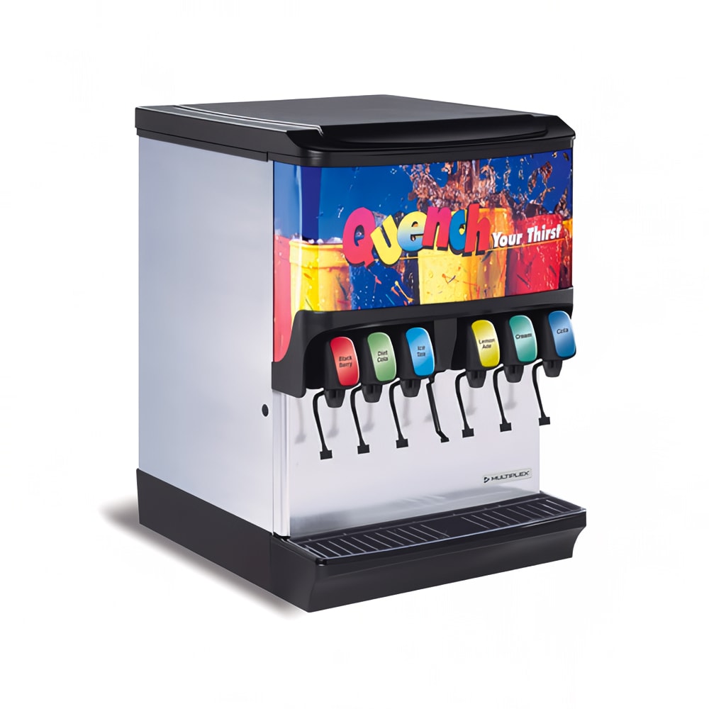 Multiplex Countertop Ice & Soft Drink Dispenser w/ 8 Valves - 175 lb Ice Capacity, 120v (2705588)