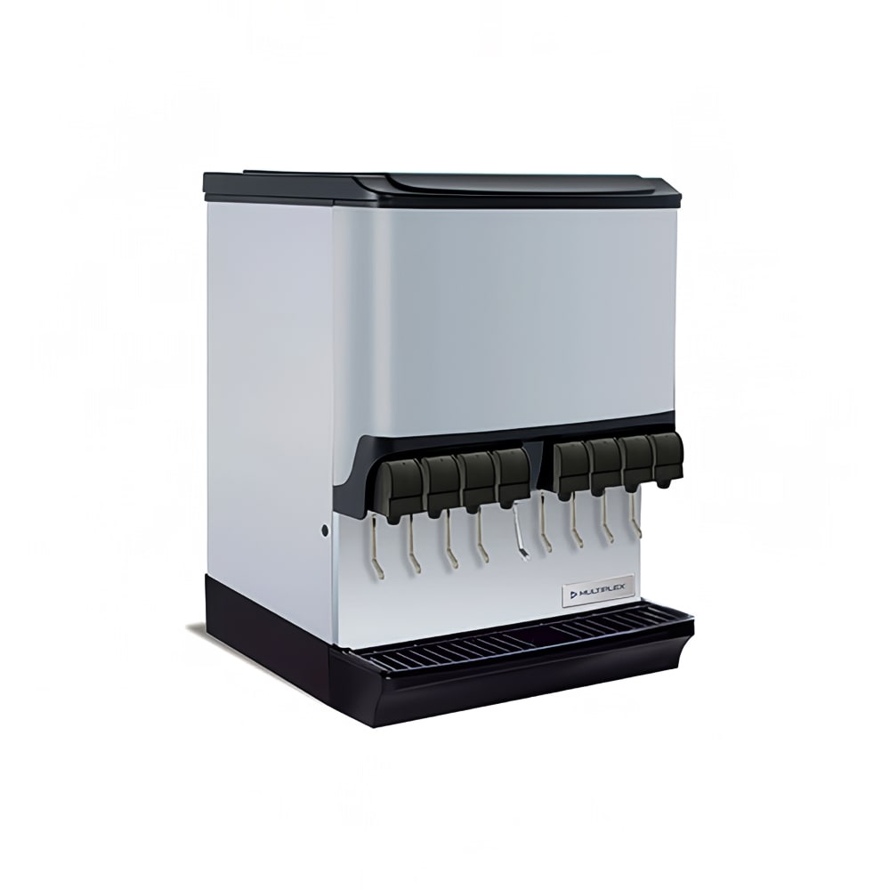Multiplex Countertop Ice & Soft Drink Dispenser w/ 10 Valves - 200 lb Ice Capacity, 120v (2706295)