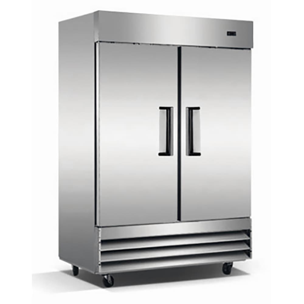 Grista GRFZ-2DES 54" Two Section Reach In Freezer, (2) Solid Doors, 115v