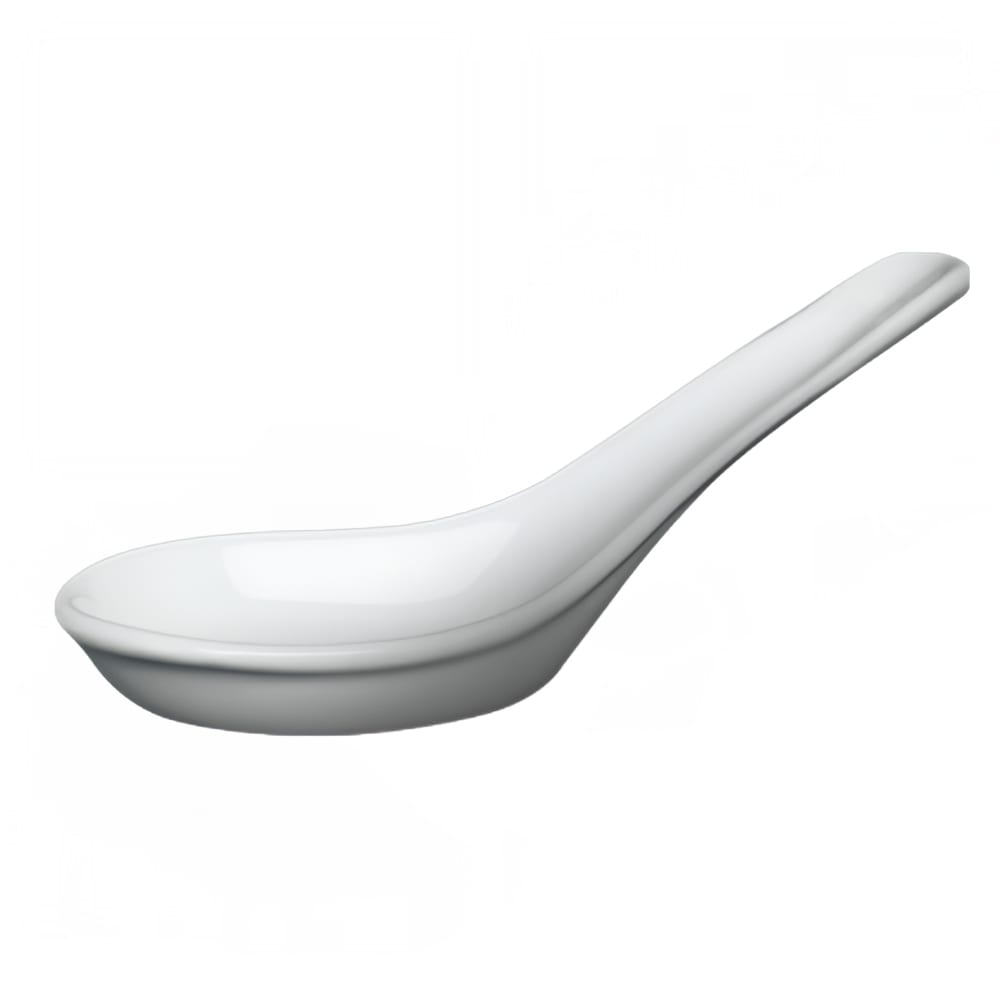 Cameo China 5" Imperial Chinese Soup Spoon - Ceramic, White (210-08N)