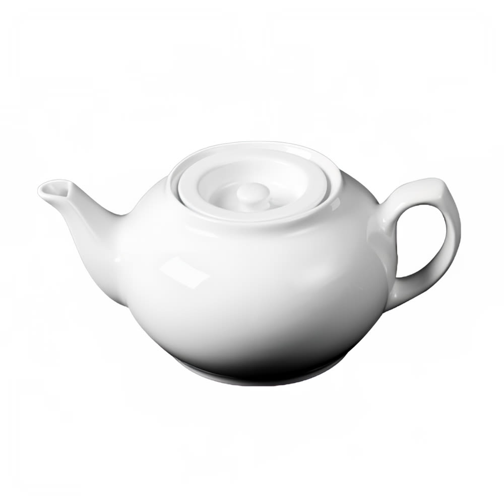 Cameo China 32 oz Imperial Tea Pot - Ceramic, White (210-16PL)