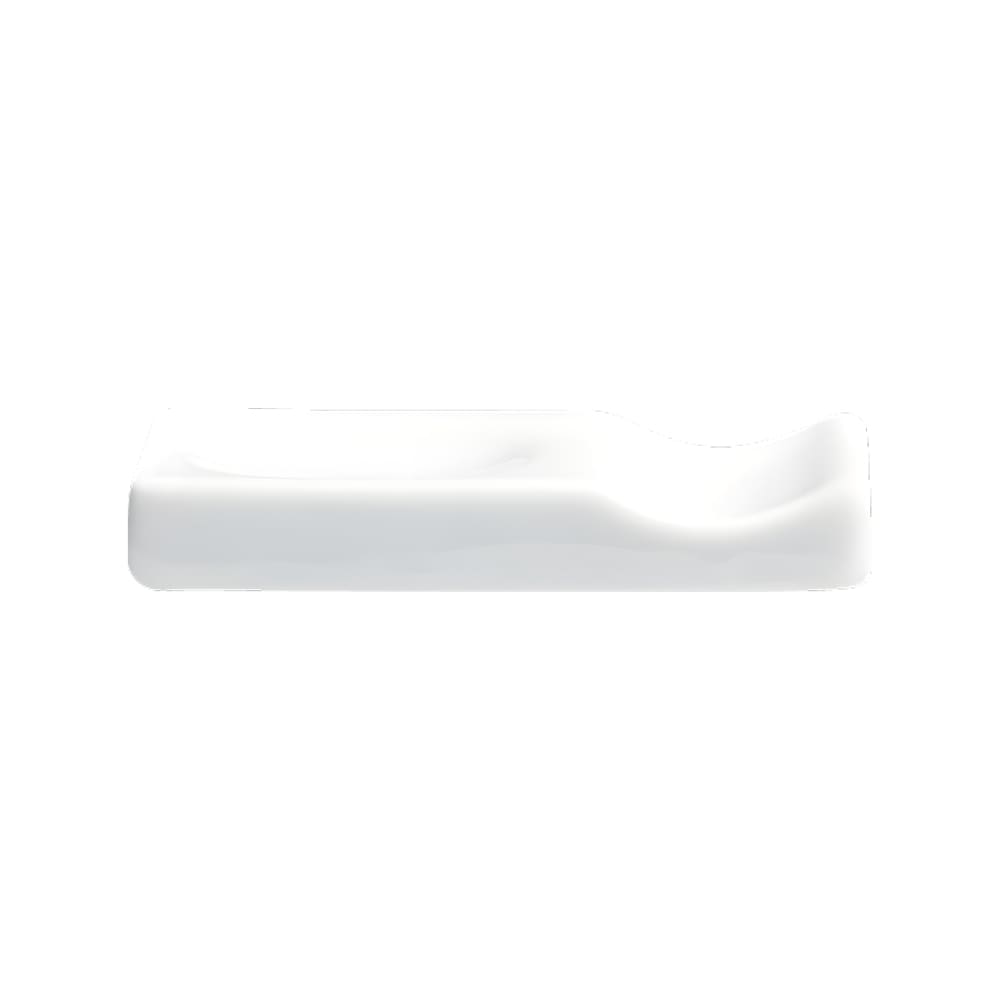 Cameo China 3" Imperial Spoon/Chopstick Rest - Ceramic, White (210-28)