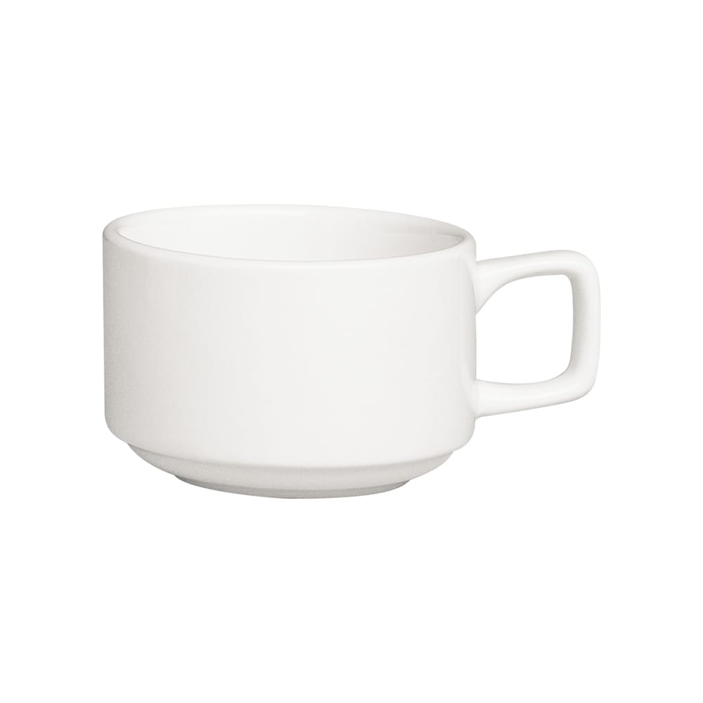 Cameo China 4 oz Imperial Stackable Espresso Cup - Ceramic, White (210-60C)