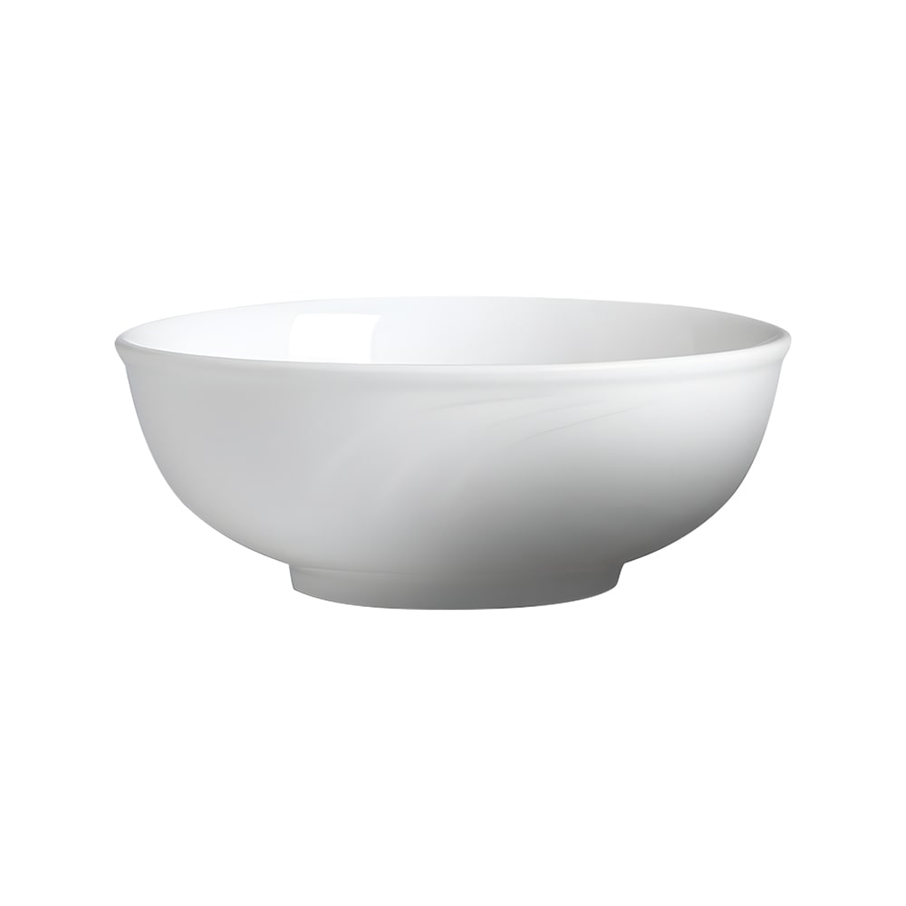 Cameo China 88 oz Round Bostonian Embossed Soup Bowl - Ceramic, White (301-94)