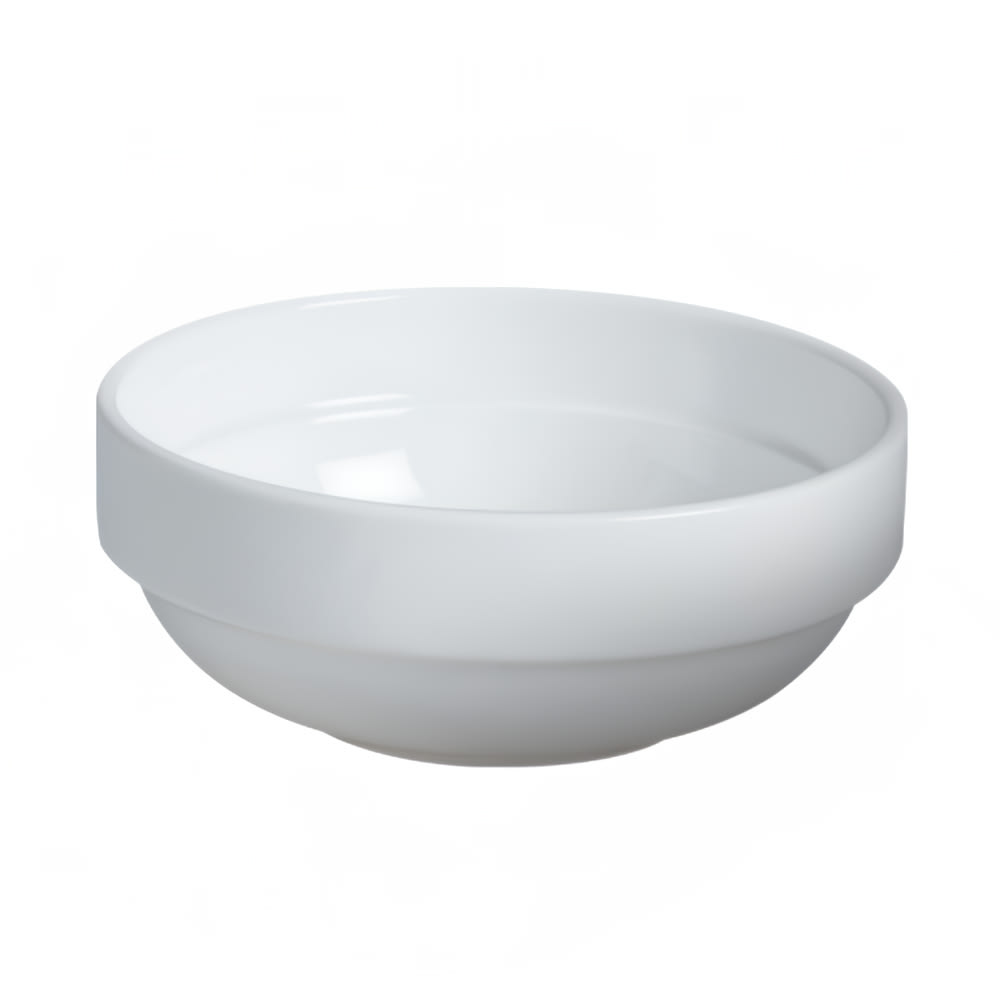Cameo China 12 oz Round Dynasty Stackable Soup Bowl - Ceramic, White (610-79A)