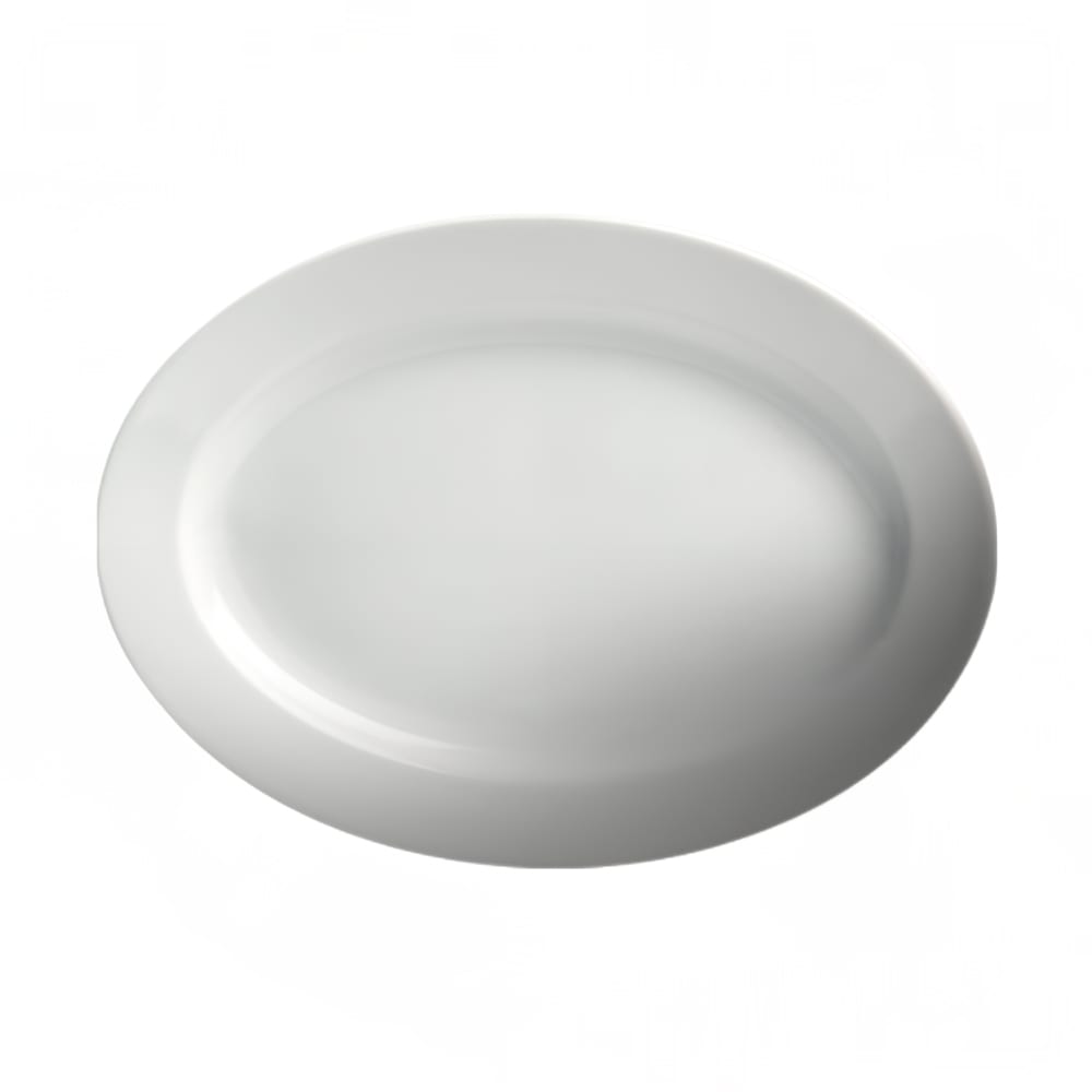 Cameo China 9-1/4" x 6-3/4", Oval Dynasty Platter - Ceramic, White (610-93)