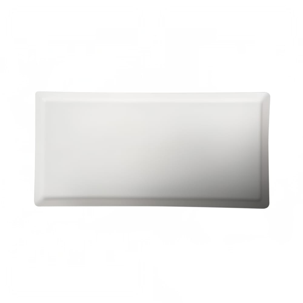Cameo China Rectangular Flat Plate w/ Narrow Rim - 11" x 5 1/2", Ceramic, White (709-113)