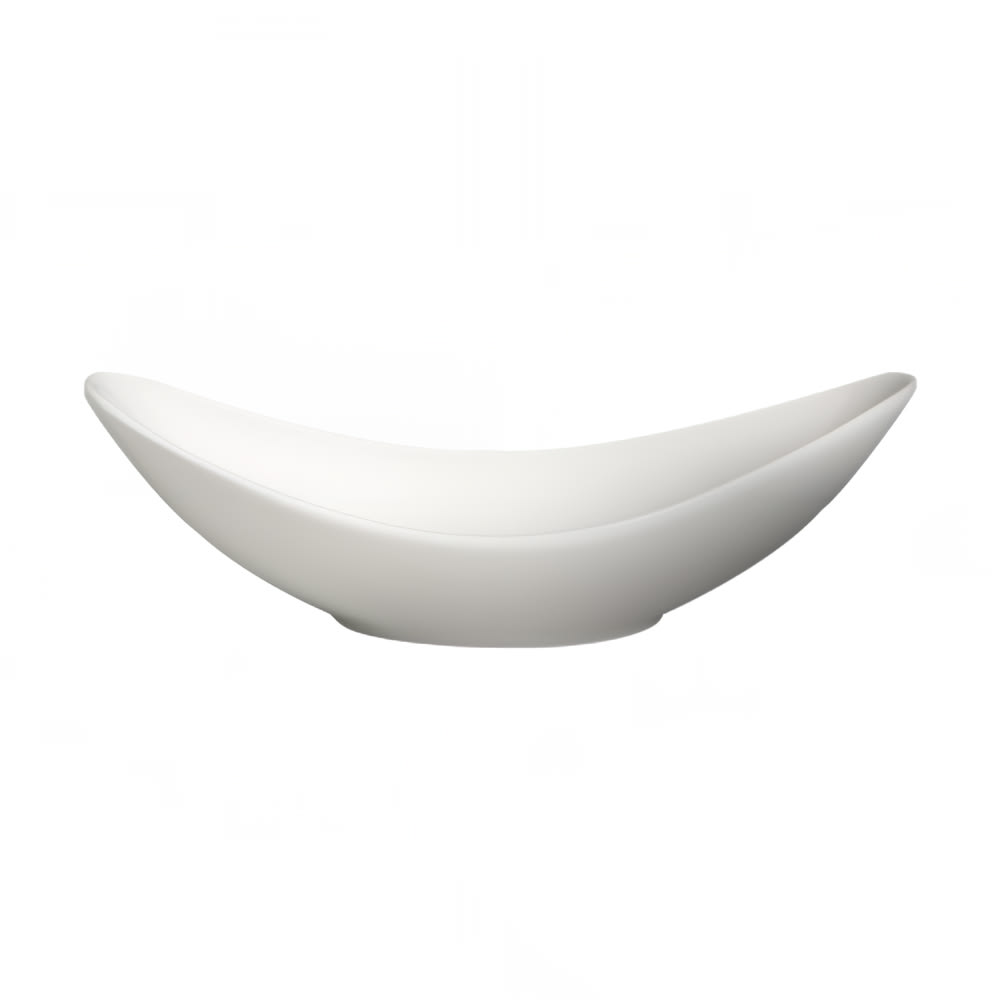 Cameo China 7 oz Oval Fusion Ice Cream Bowl - Ceramic, White (710-0884)