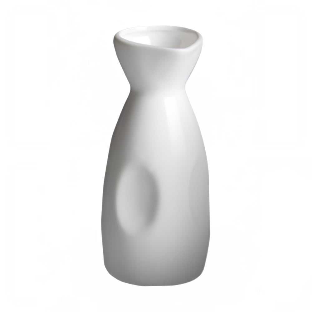Cameo China 4 oz Fusion Sake Bottle - Ceramic, White (710-36)